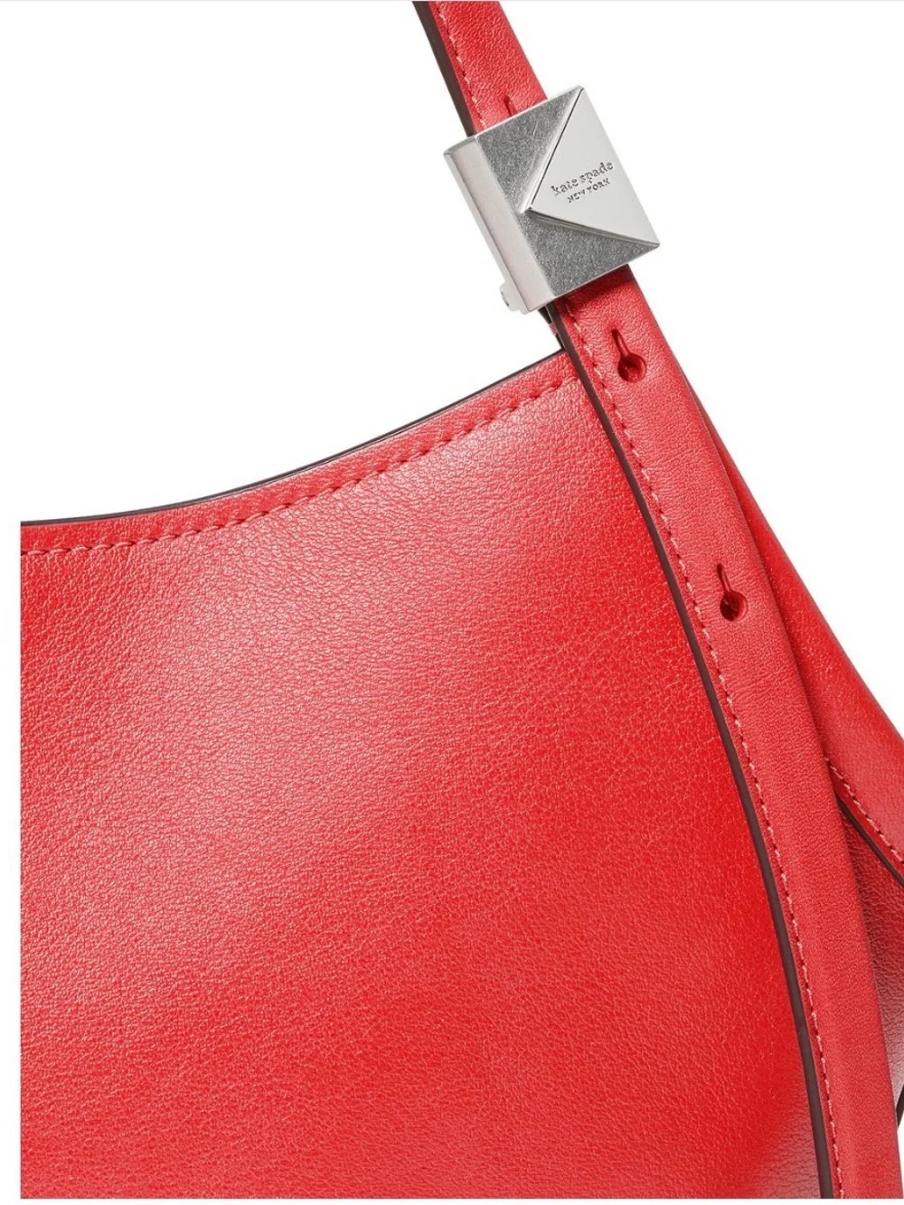 kate spade Red Structured Satchel with Matching Pouch